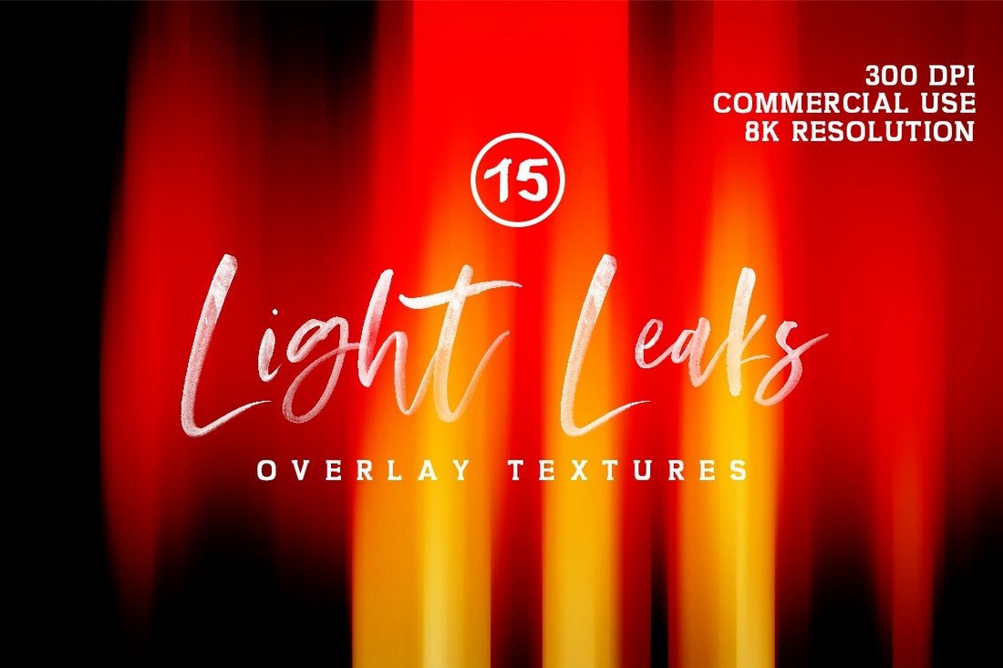 15 Free Ultra HD Light Leak Texture Pack