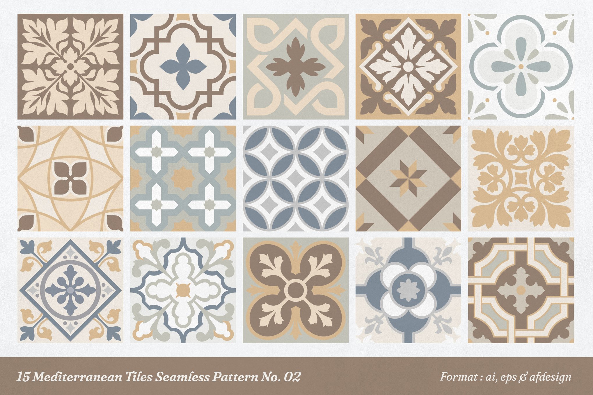 15 Mediterranean Mosaic Seamless Texture