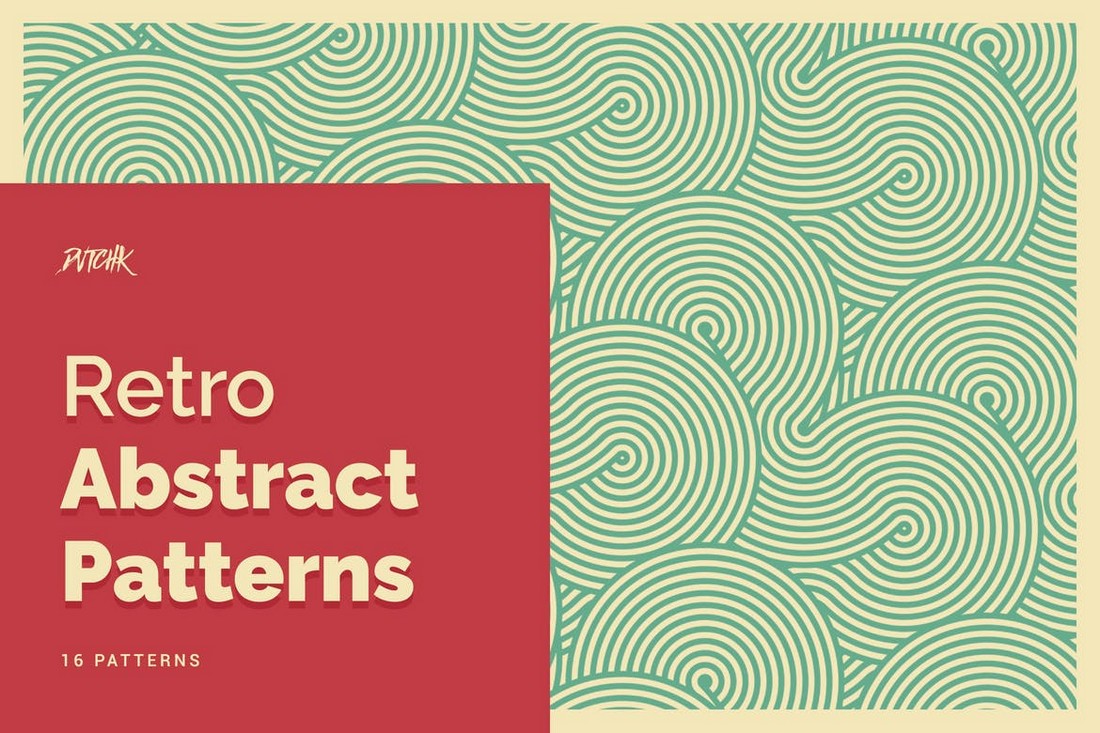 16 Abstract Retro Seamless Patterns