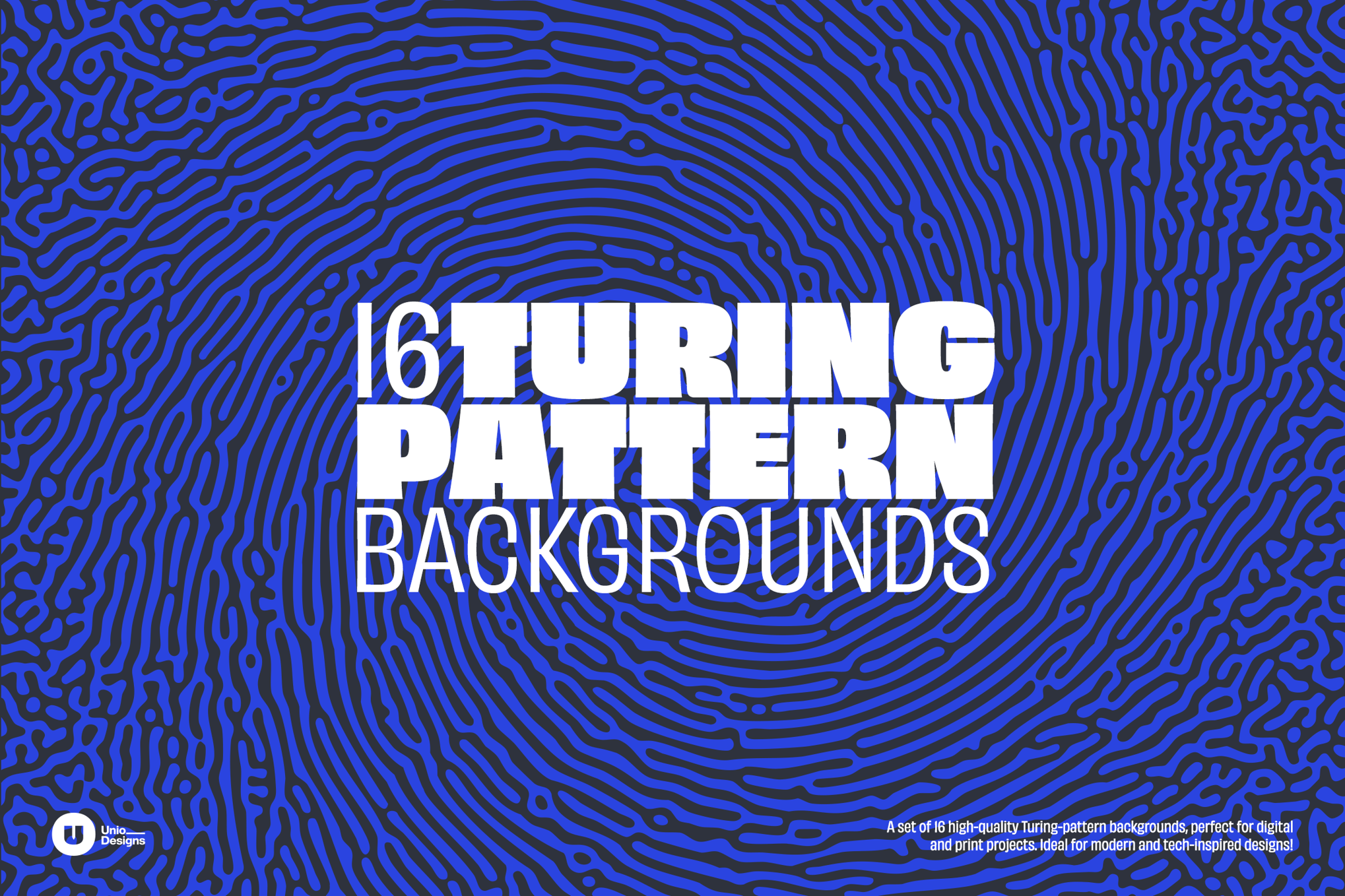 16 Turing Pattern Backgrounds for Photoshop
