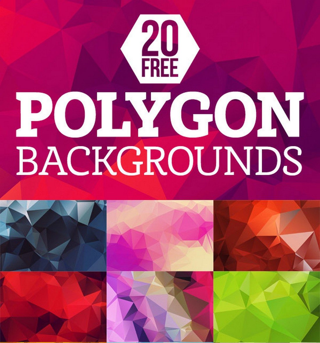 20-Free-High-Res-Geometric-Polygon-Backgrounds 20+ Beautiful Geometric & Polygon Background Textures design tips