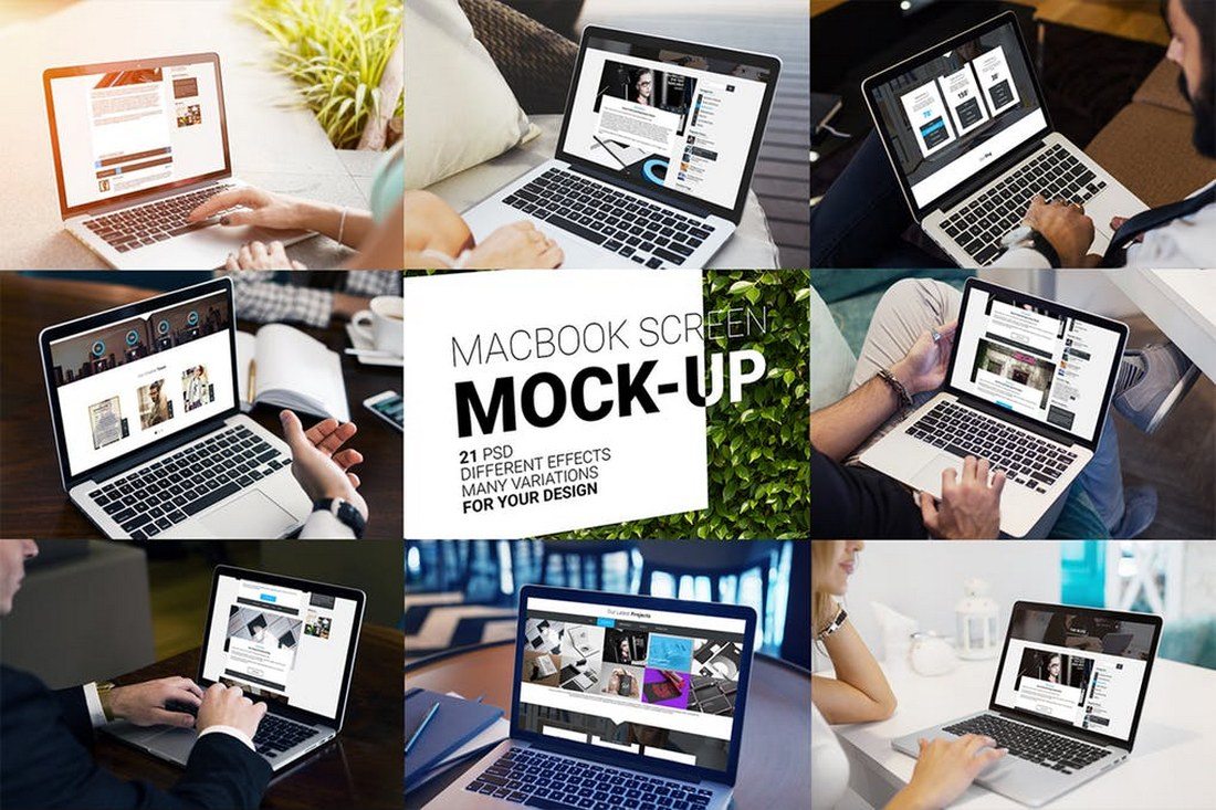 21-MacBook-Pro-Screen-Mockups 100+ MacBook Mockup Templates (PSD & Vector) design tips 