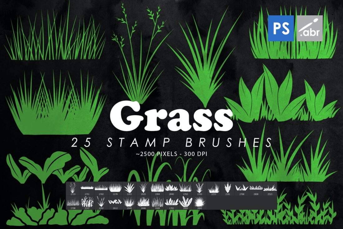 15+ Grass Brushes, Textures & Patterns Design Shack