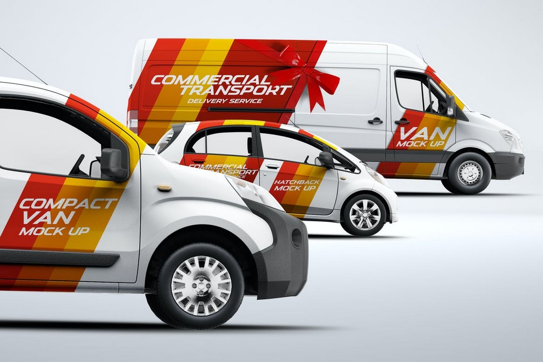 3 Car & Van Mockup Templates