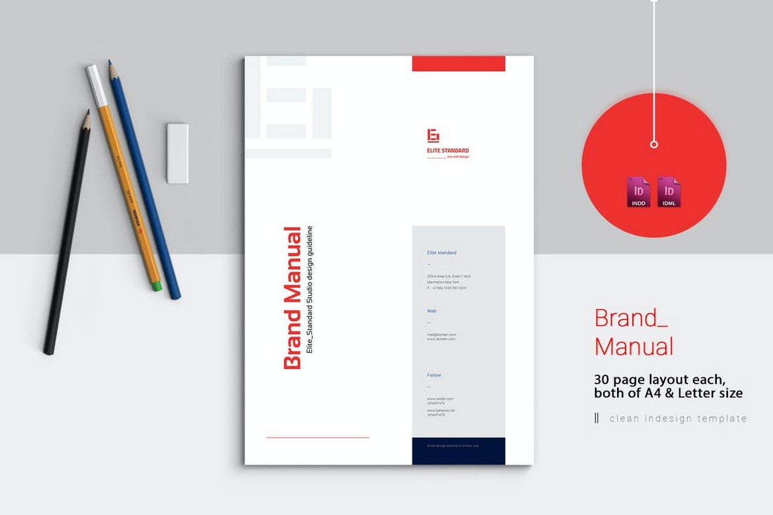 30-Page-Brand-Manual-Template 20+ Best Brand Manual & Style Guide Templates 2020 (Free + Premium) design tips 