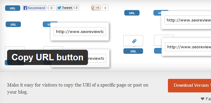 copy permalink url button wordpress plugin