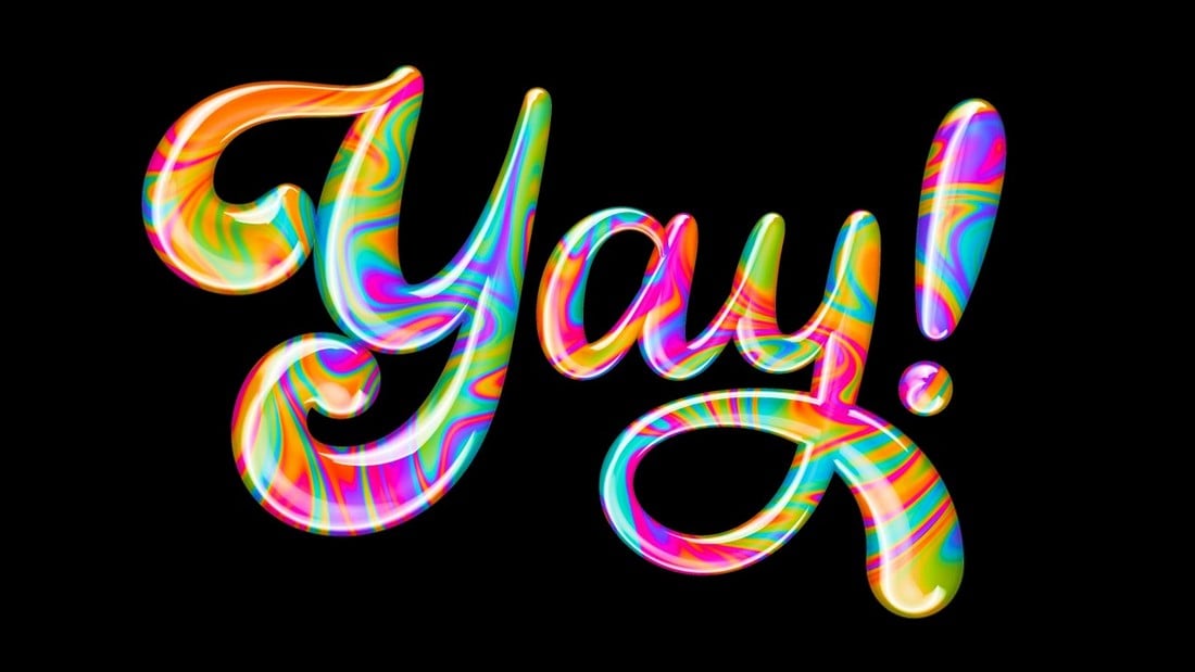 3D Colorful Lettering Tutorial in Procreate