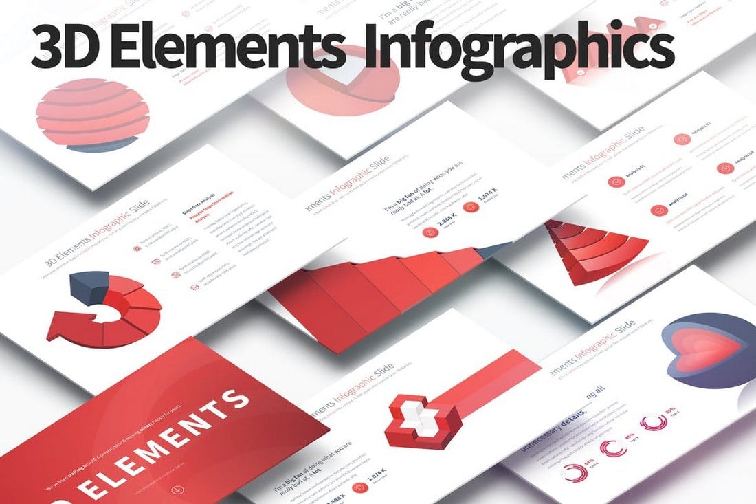 3D-Elements-PowerPoint-Infographics-Slides 40+ Best Infographic Templates (Word, PowerPoint & Illustrator) design tips 