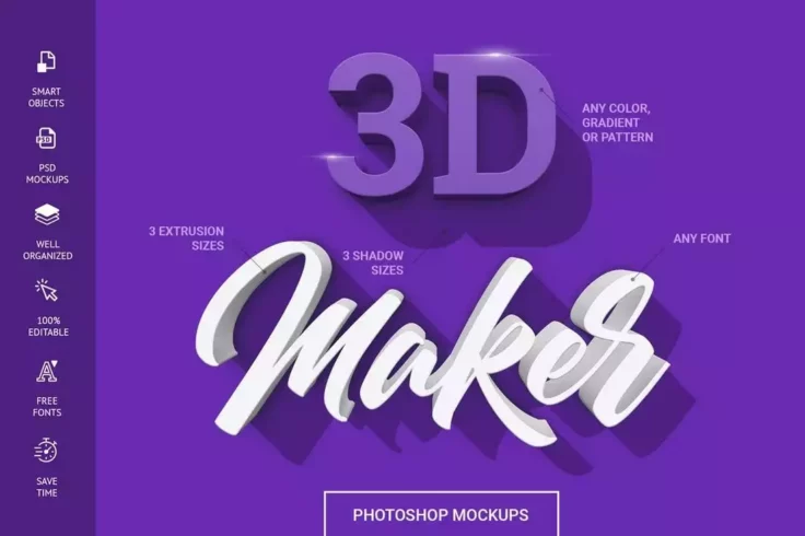 View Information about 3D Maker Photoshop Text Effects