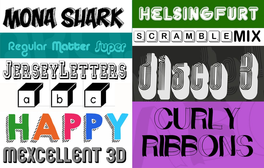 3d-fonts 3D Typography: An Inspiring Design Trend design tips 