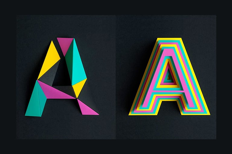 graphic design typography 3d