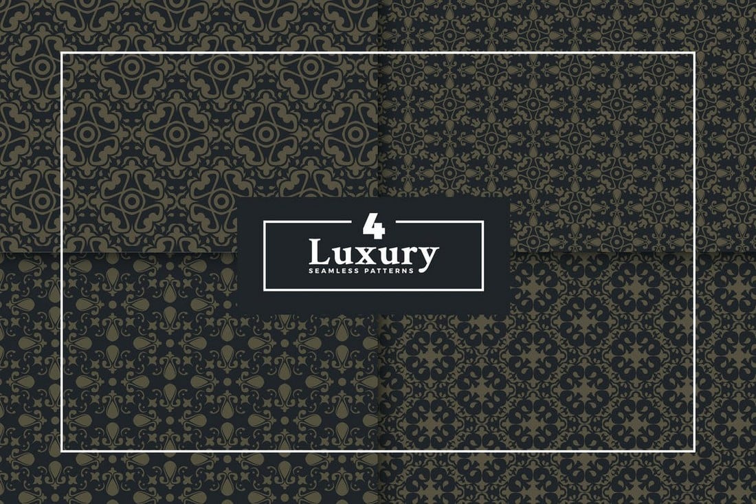 4 Luxury Seamless Patterns