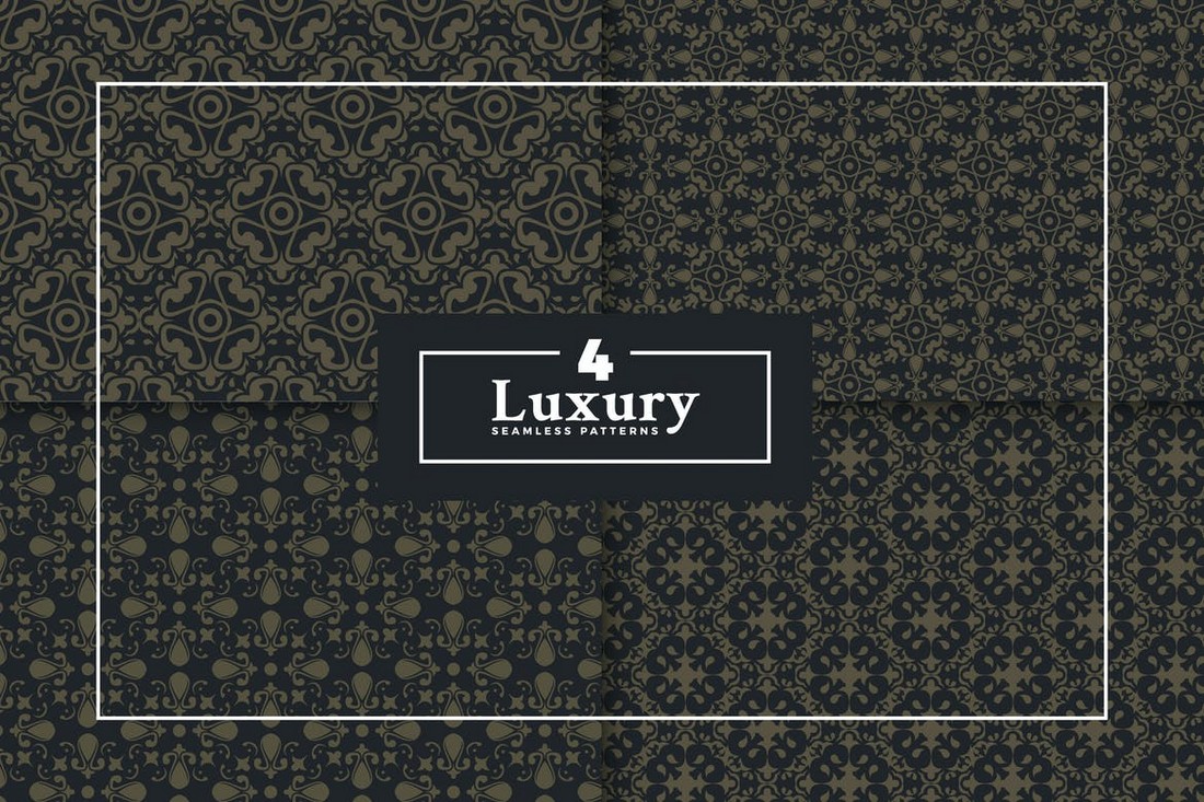 Luxury pattern seamless background for premium brand. Vector