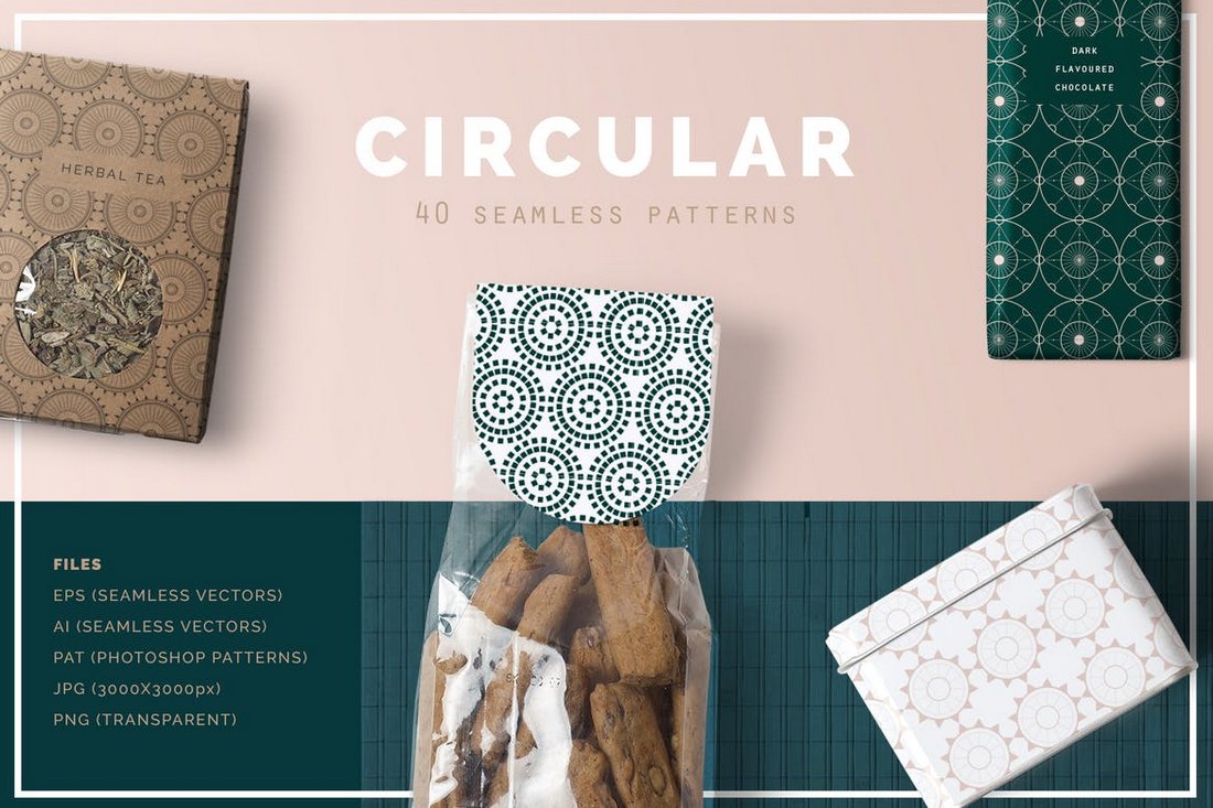 40-Circular-Patterns-Set 30+ Best Photoshop Patterns of 2018 (Free & Pro) design tips 