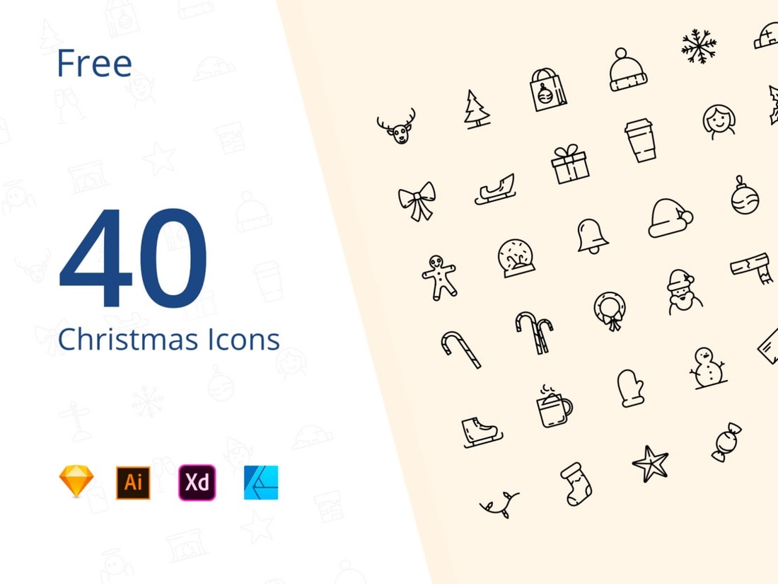 40-Free-Christmas-icons 20+ Best Affinity Designer Templates & Assets 2020 design tips Inspiration 