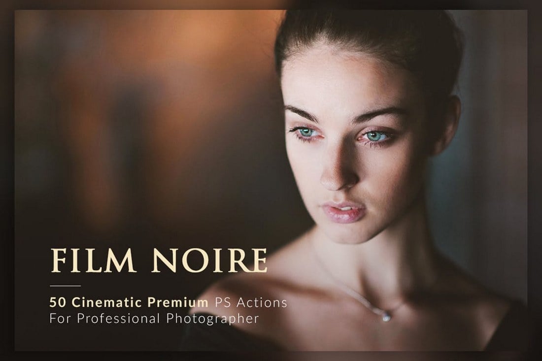 50 Movie Noir Wedding Photoshop Actions Bundle.