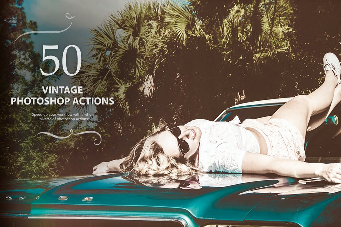 download action photoshop cs3 vintage