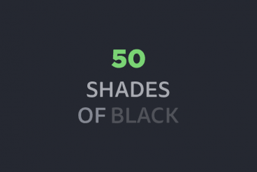 50 Shades of Black: Effective Use of No Color