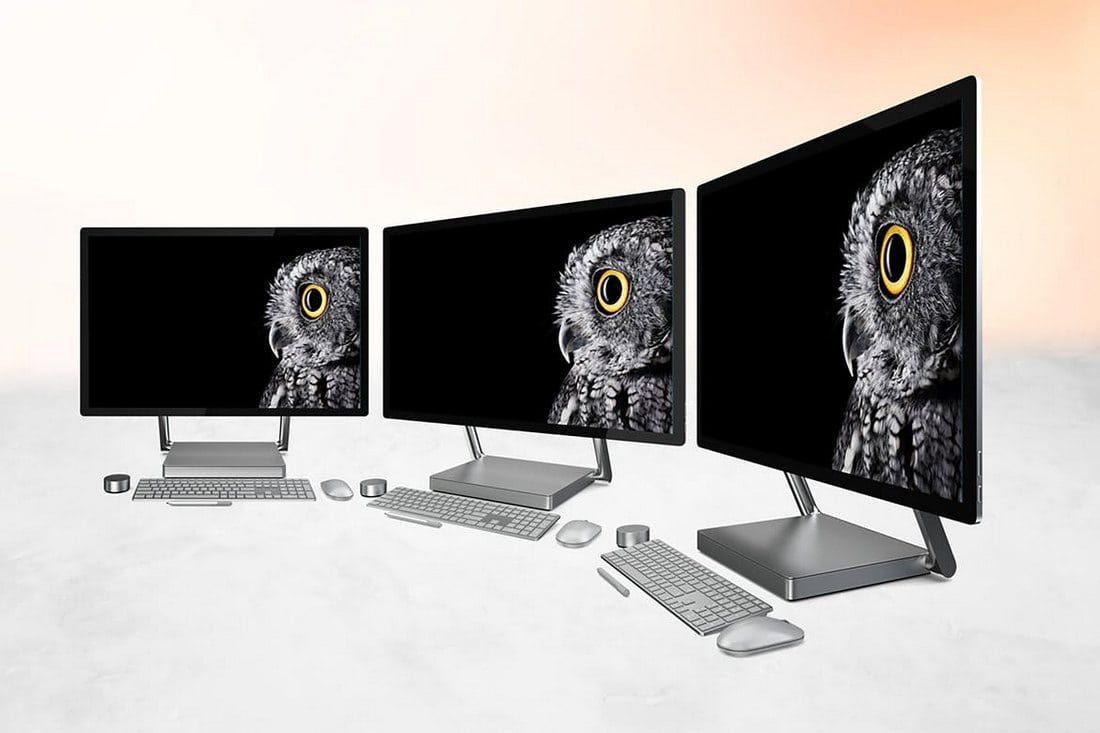 6 Surface Studio Mockups