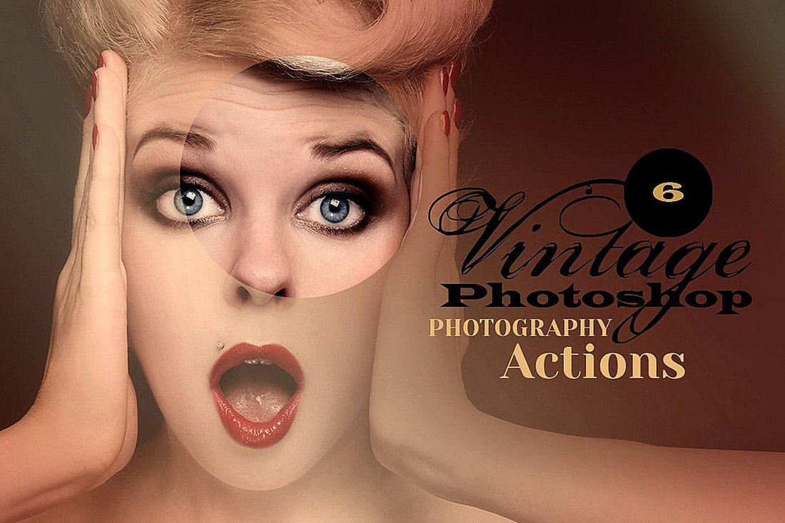 6 Vintage Photoshop Actions