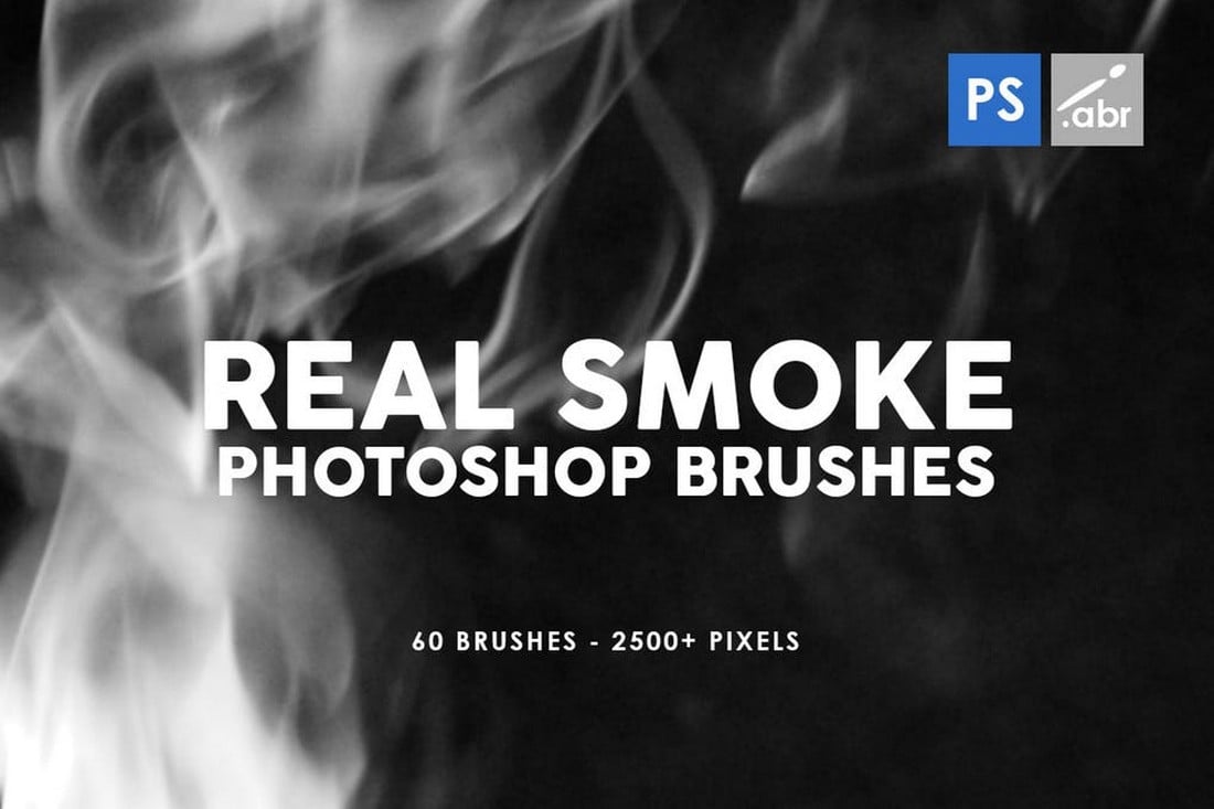60 Real Smoke Photoshop Stamp Brushes