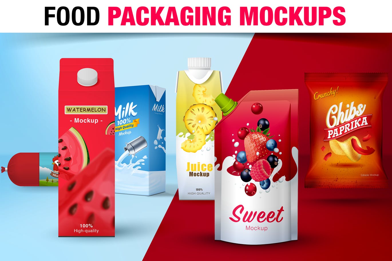 Download 60+ Stunning Food, Drink & Packaging Design Mockups | Design Shack