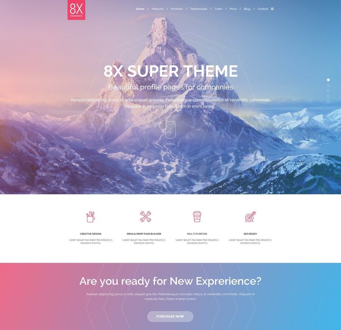 8x 30+ Clean & Minimal Landing Page Templates design tips 