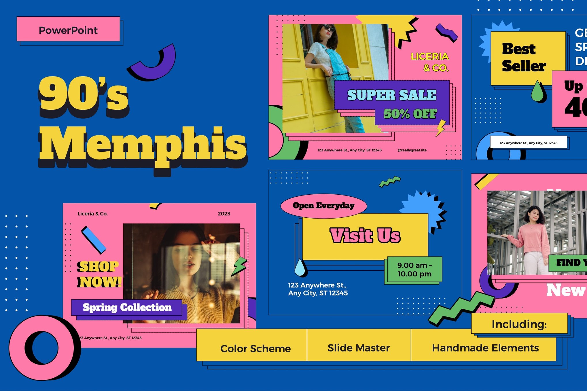 90s Memphis Retro PowerPoint Template