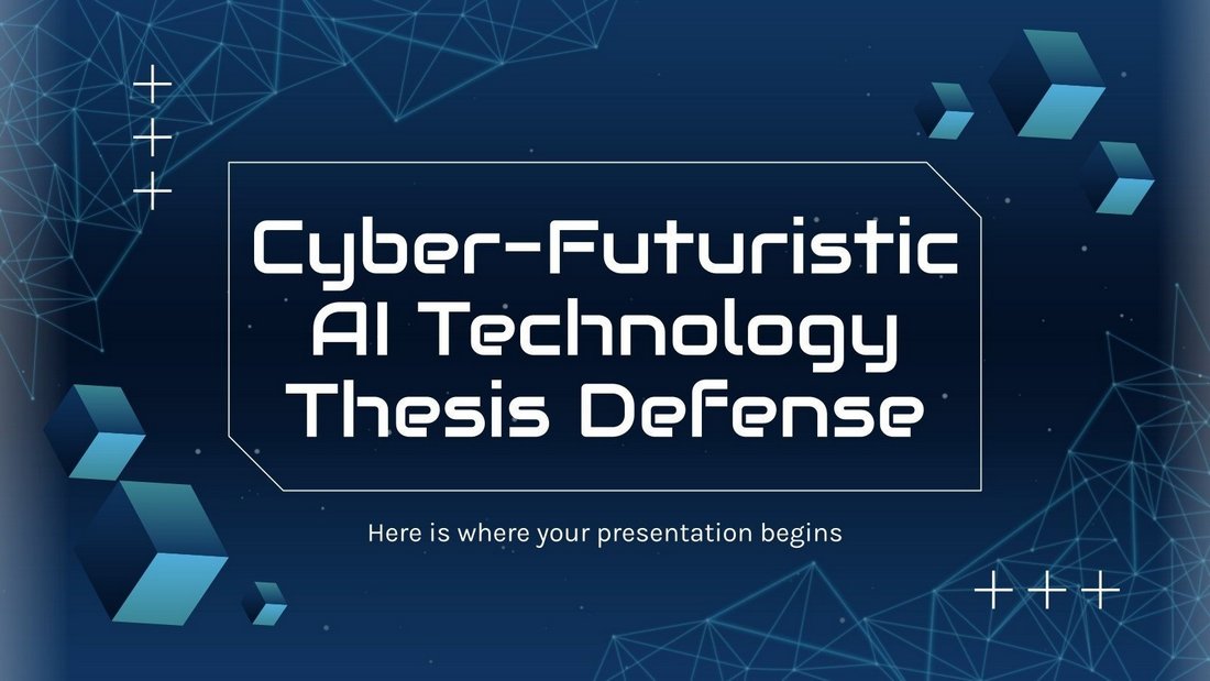 AI Technology Thesis Free PowerPoint Template