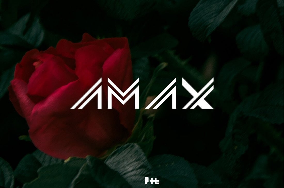 AMAX - Free Futuristic Font