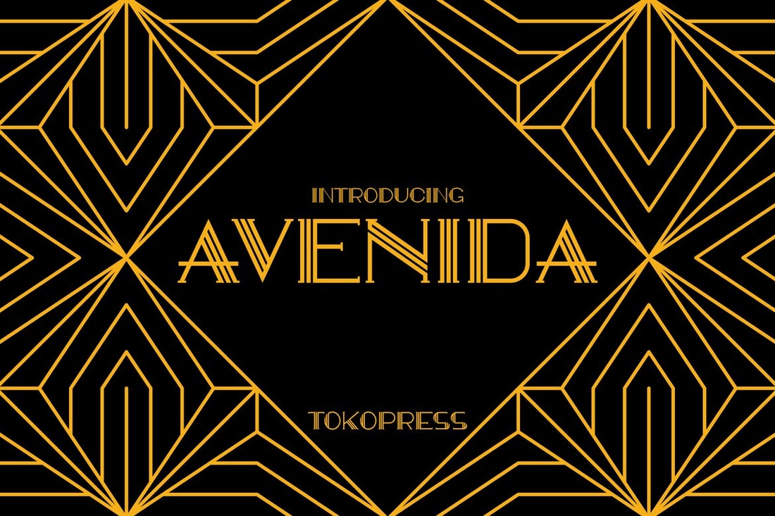 AVENIDA - Stylish Art Deco Font