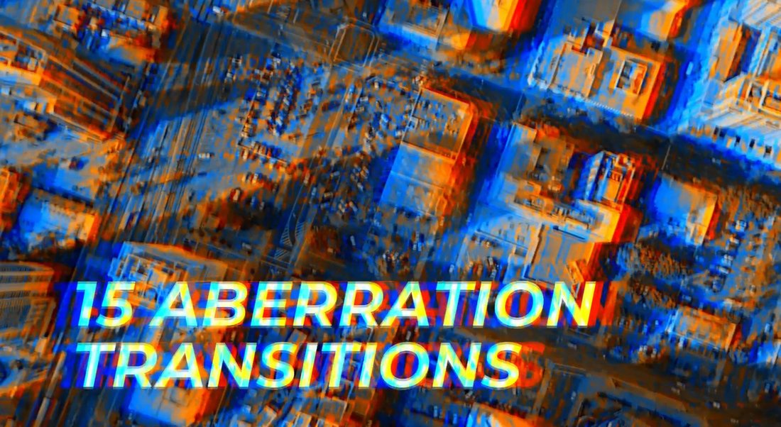 Aberration Glitch Premiere Pro Transitions