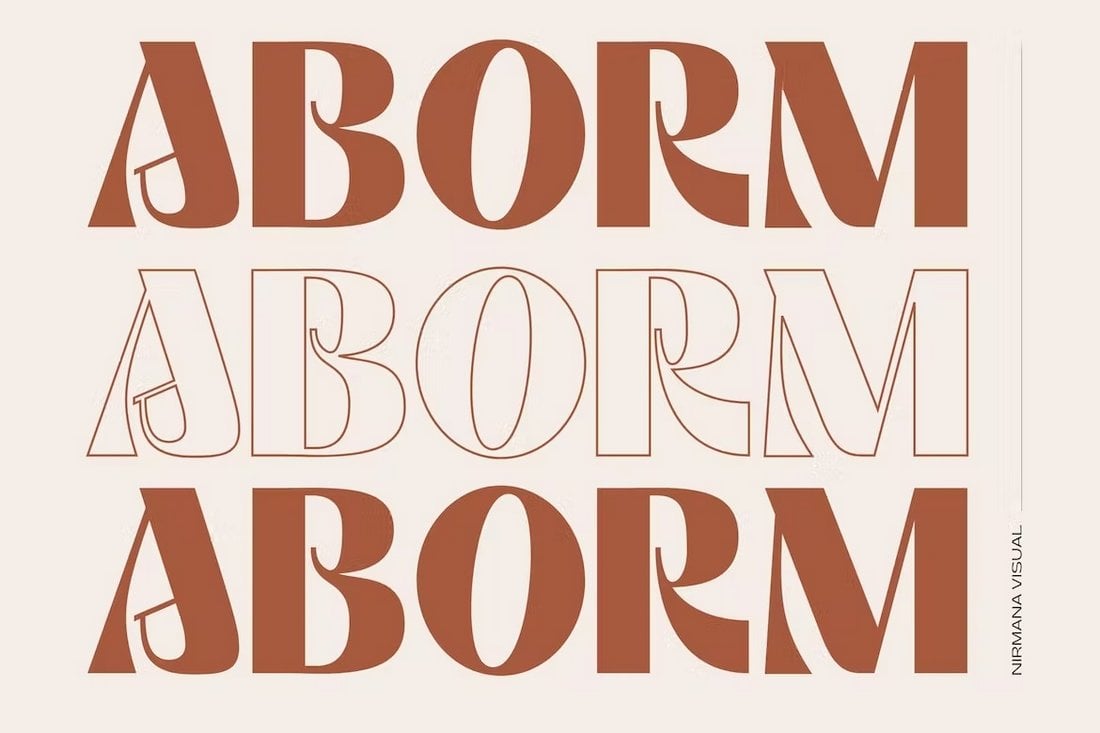 Aborm - Phông chữ Logo Thời trang
