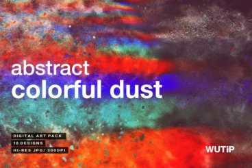 Abstract Colorful Dust Backgrounds