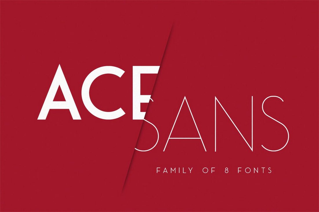 Ace Sans - Modern Title Font Family