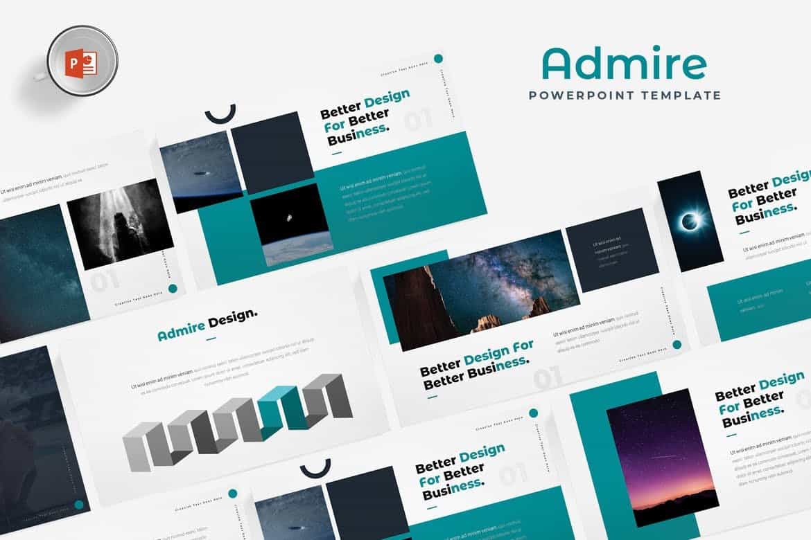 Admire-Design-Portfolio-Powerpoint-Template 30+ Animated PowerPoint Templates (Free + Premium) design tips 