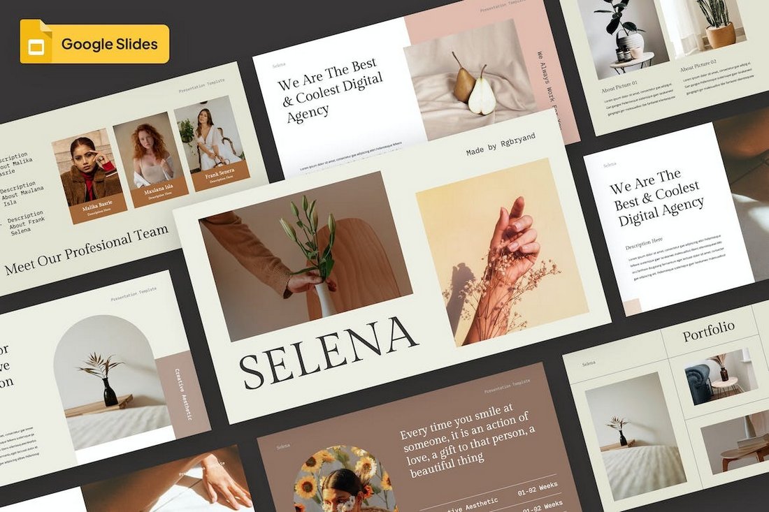 Aesthetic & Creative Google Slides Theme