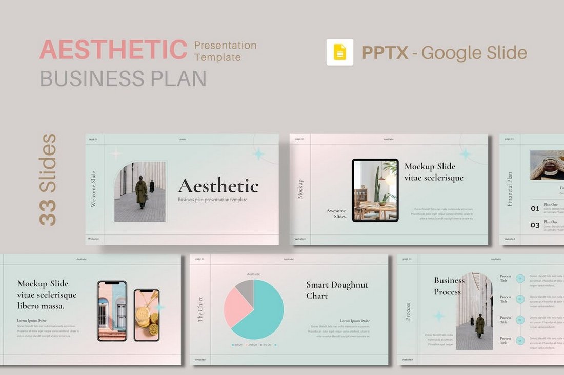 Aesthetic Google Slide Business Plan Presentation