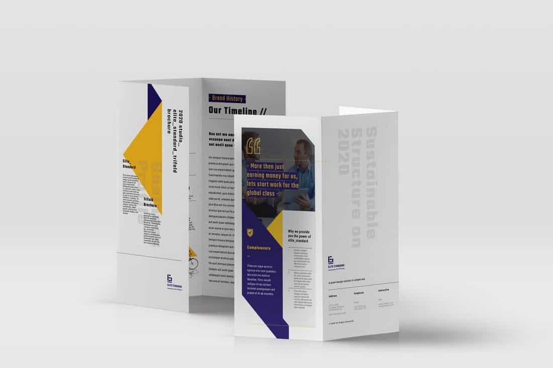 Agency Trifold Brochure Template