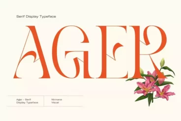 Ager Art Nouveau Logo Font