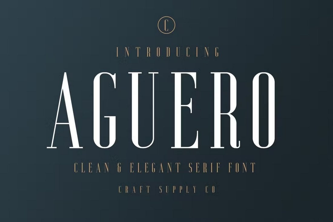 Aguero Serif - fonte limpa e elegante