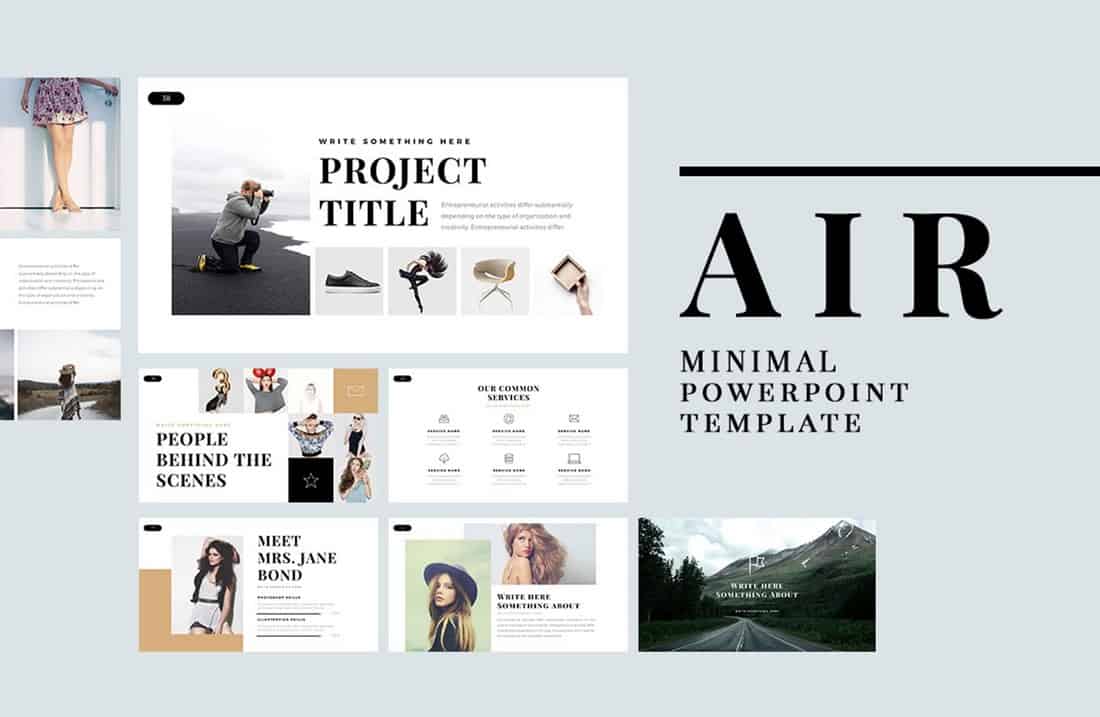 Air - Clean Free PowerPoint Template