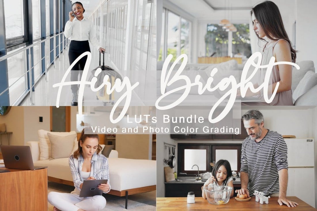 Airy Bright Video LUTs for DaVinci Resolve
