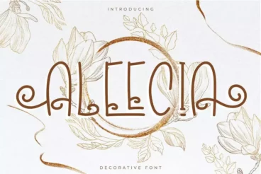 Aleecia Stylish Decorative Font
