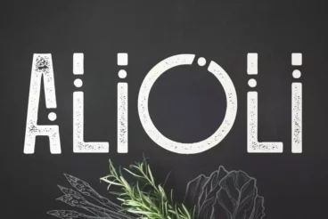 Alioli Texture Font
