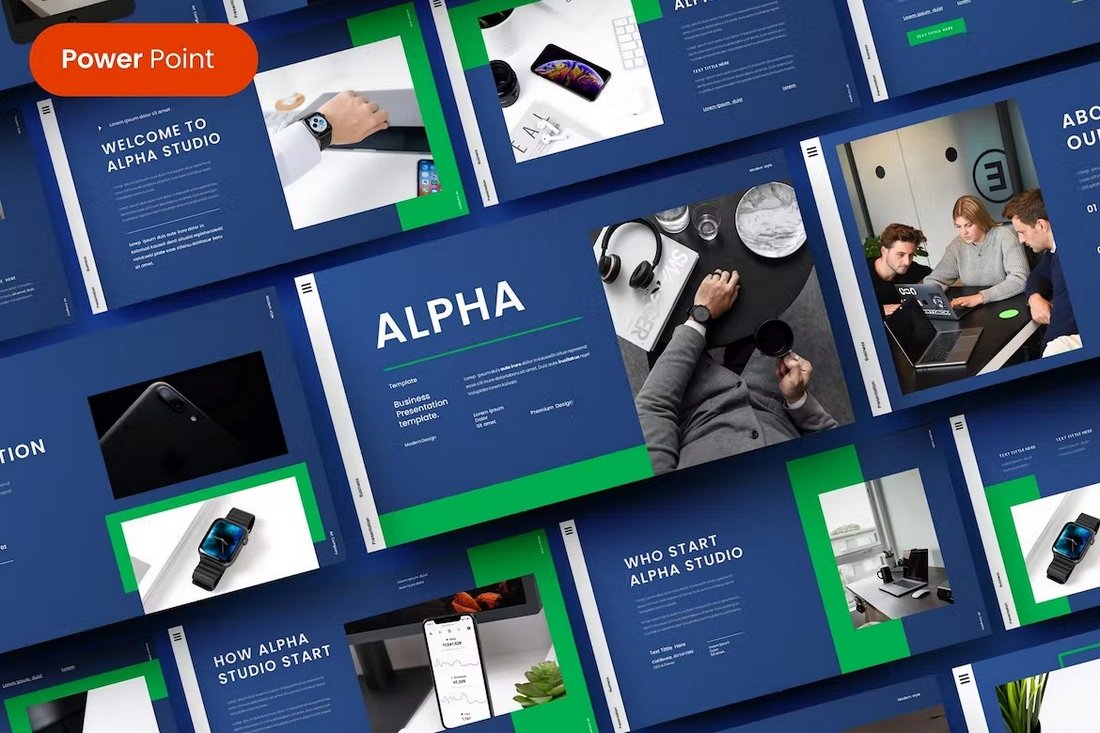 Alpha - Business PowerPoint Template