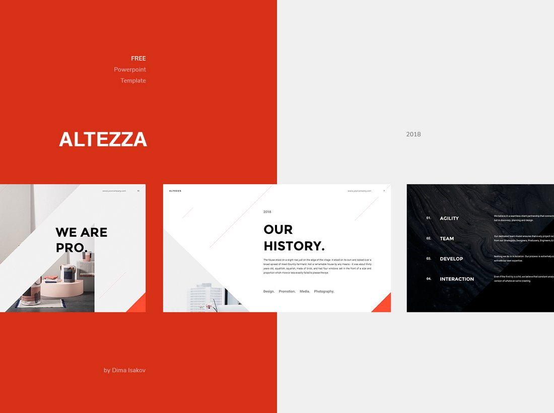 Altezza-Free-Business-PowerPoint-Template 30+ Best Business & Corporate PowerPoint Templates 2021 design tips 