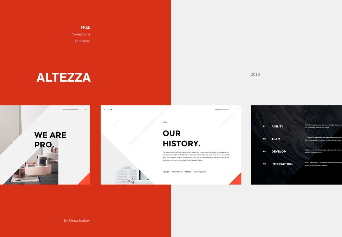 Altezza - Free Modern PowerPoint Template