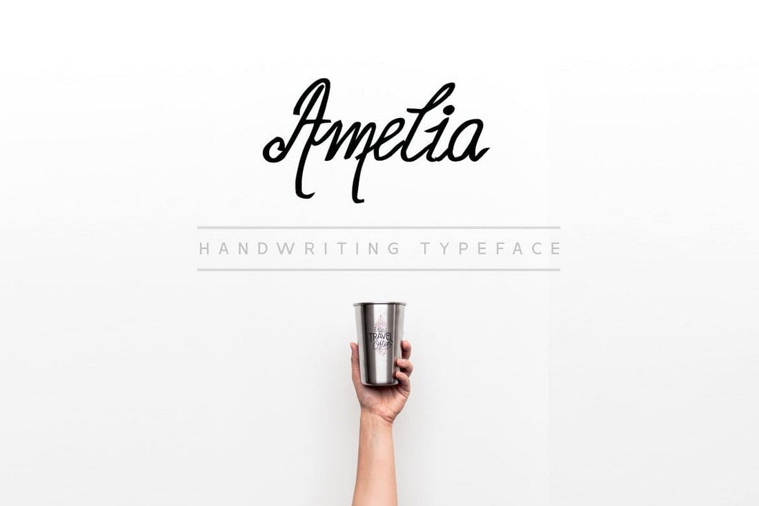 Amelia - Handwriting Calligraphy Font