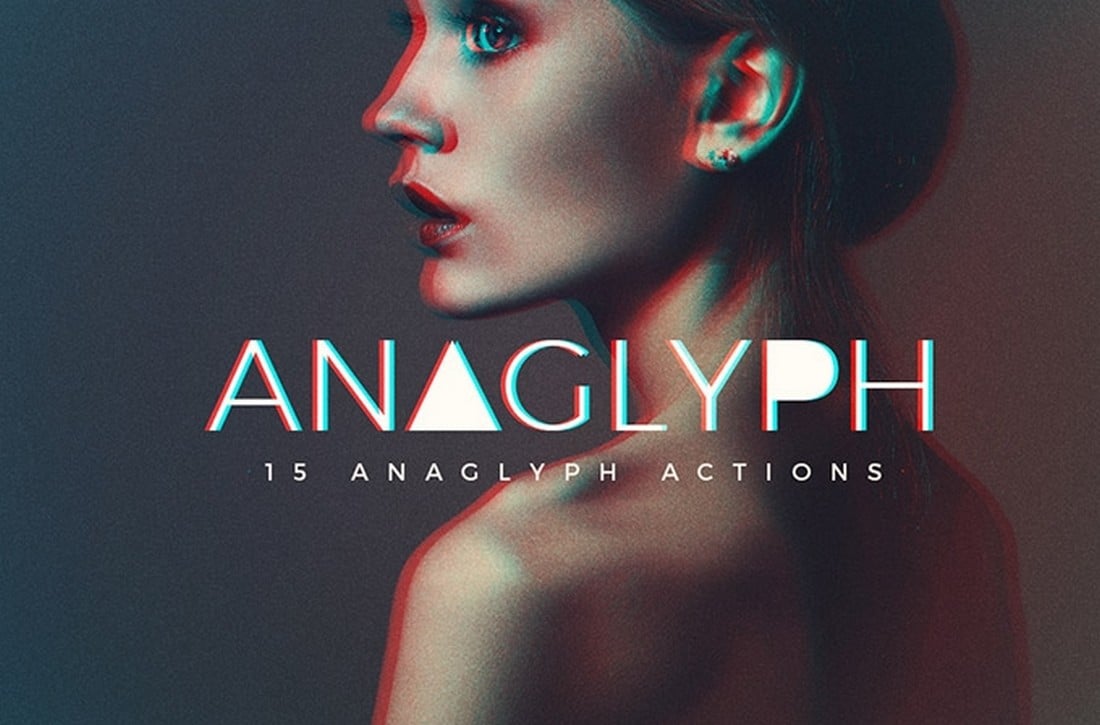 Anaglyph - Free Glitch Effect Photoshop Action